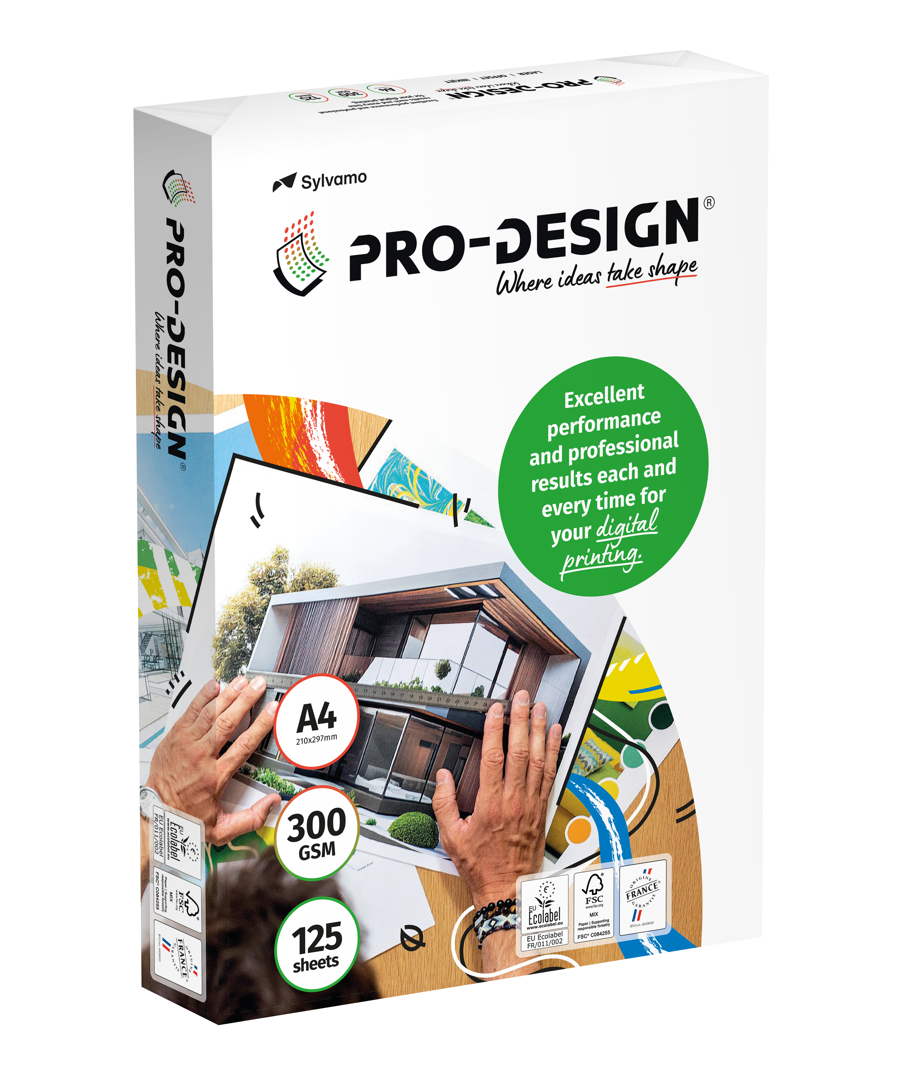 Packung Pro-Design A4-Format 300er-Grammatur stehend