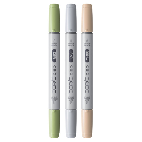 COPIC Marker ciao, 3er Set "Natural Palette"