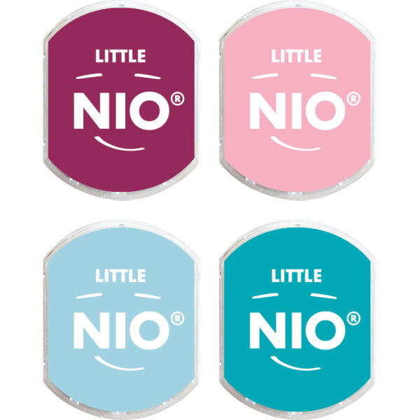 COLOP Stempelkissen LITTLE NIO E R17, Pastelfarben, 4er Set