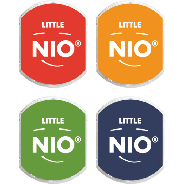 COLOP Stempelkissen LITTLE NIO E R17, Pastelfarben, 4er Set