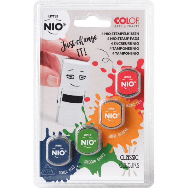 COLOP Stempelkissen LITTLE NIO E R17, Pastelfarben, 4er Set