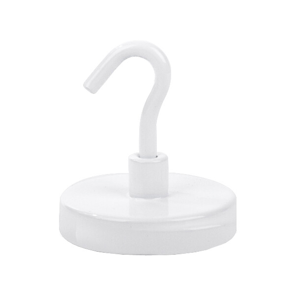 pavo Hakenmagnet, weiß, Durchmesser: 36 mm, 2er Pack