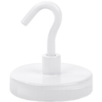 pavo Hakenmagnet, weiß, Durchmesser: 36 mm, 2er Pack