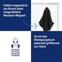 magnetoplan Reinigungstuch magnetoCleaner ecoAware, schwarz