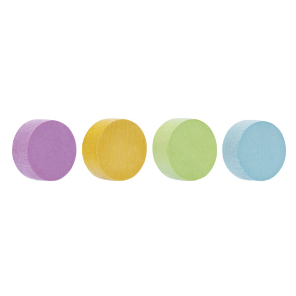 magnetoplan Neodym-Magnete Wood Series Circle, farbig