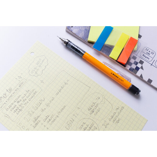 Tombow Druckbleistift "MONO graph", 0,7 mm, neonorange