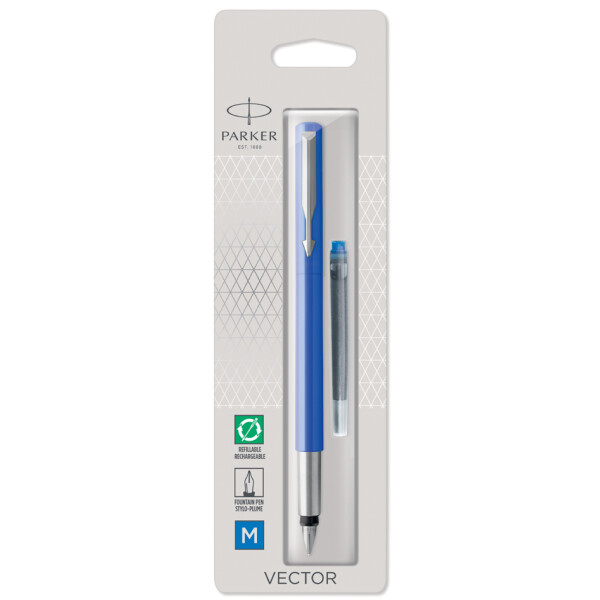 PARKER Füllhalter VECTOR, Blau, Federbreite: M