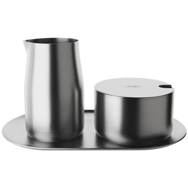 alfi Milch & Zucker-Set, aus Edelstahl, matt, 4-teilig