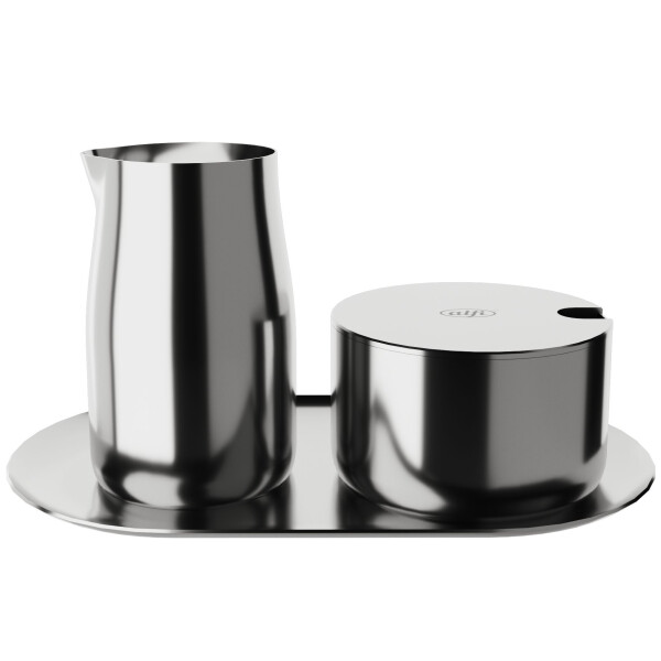 alfi Milch & Zucker-Set, aus Edelstahl, matt, 4-teilig
