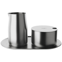 alfi Milch & Zucker-Set, aus Edelstahl, matt, 4-teilig