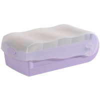 HAN Lernkartei CROCO, A7 quer, pastelllila-transluzent