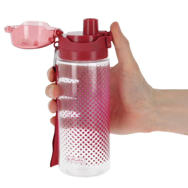herlitz Trinkflasche, 0,5 Liter, rot