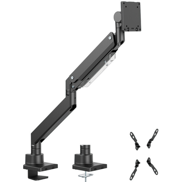 LogiLink Monitorarm, Armlänge: 526 mm, schwarz