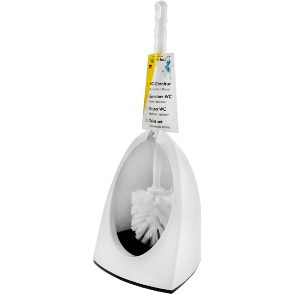 Peggy Perfect WC-Garnitur "Ergonomic", silber