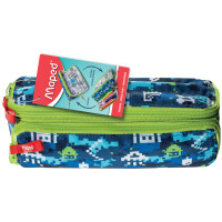 Maped Doppel-Schlamper-Etui XXL FANCY "BLUE PIXEL"