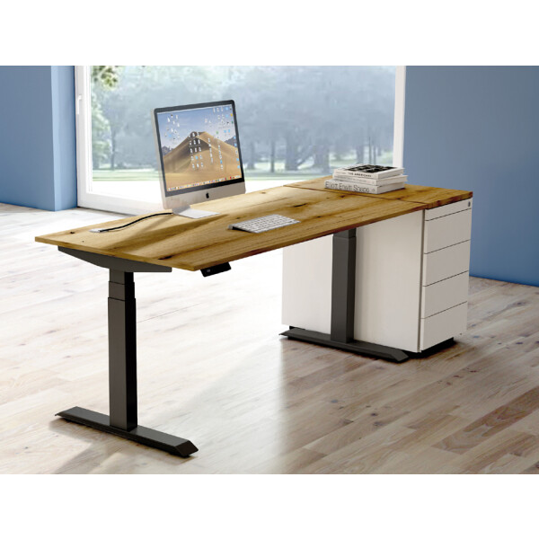 kerkmann Sitz-Steh-Schreibtisch Move 4, (B)1.600 mm, ahorn