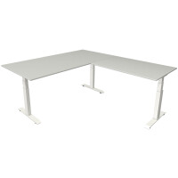 kerkmann Sitz-Steh-Schreibtisch Move 4 mit Anbau, ahorn