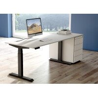 kerkmann Sitz-Steh-Schreibtisch Move 4, (B)1.800 mm, ahorn