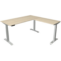 kerkmann Sitz-Steh-Schreibtisch Move 4 mit Anbau, eiche