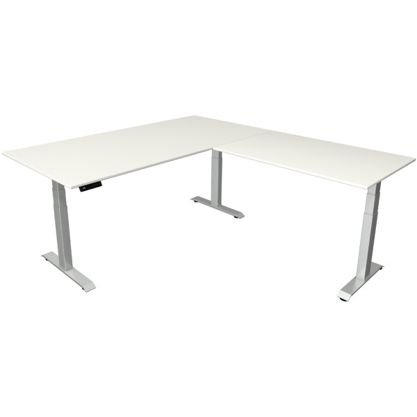 kerkmann Sitz-Steh-Schreibtisch Move 4 mit Anbau, ahorn