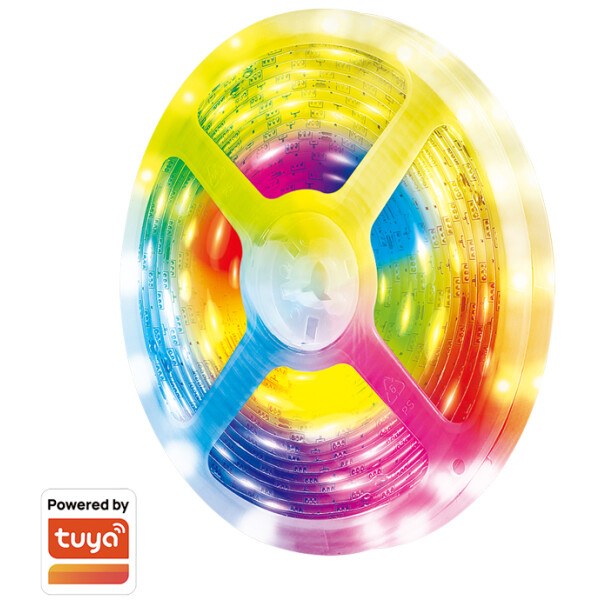 LogiLink Wi-Fi Smart RGB-LED-Lichtband, selbstklebend, 5 m