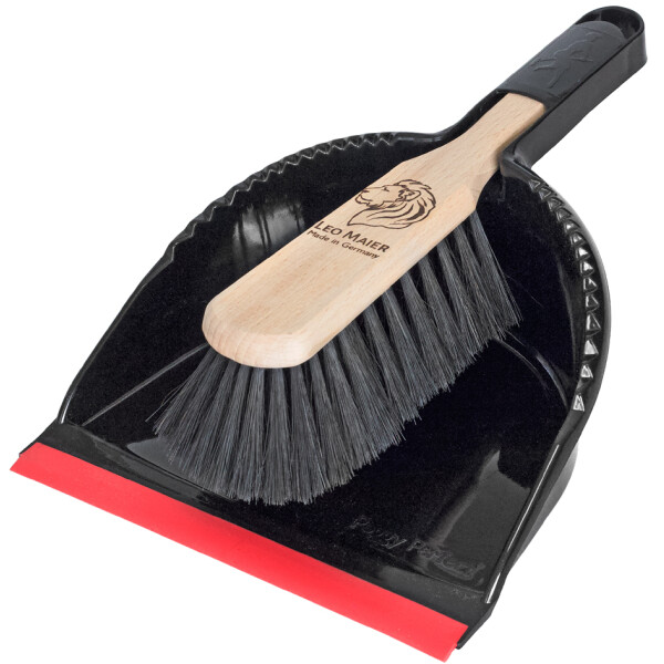 LEO MAIER Kehrgarnitur mit Lippe "Light", schwarz rot