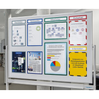 magnetoplan Magnetrahmen magnetofix TOPSIGN, A5 A4, rot