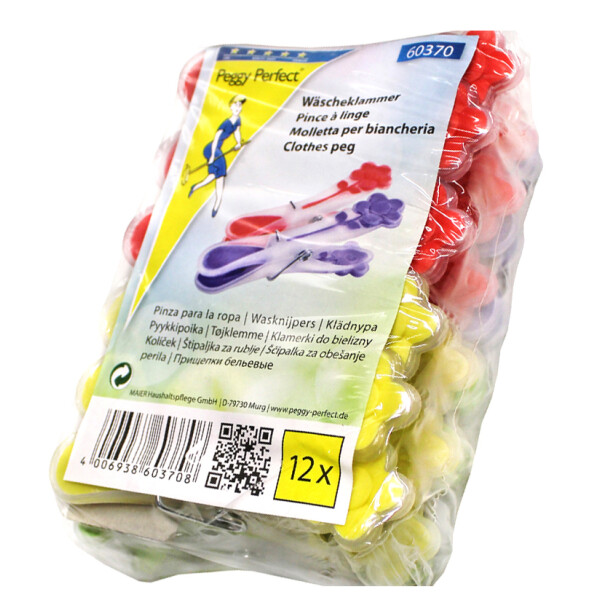 Peggy Perfect Wäscheklammern "Sunflower", 12er Pack