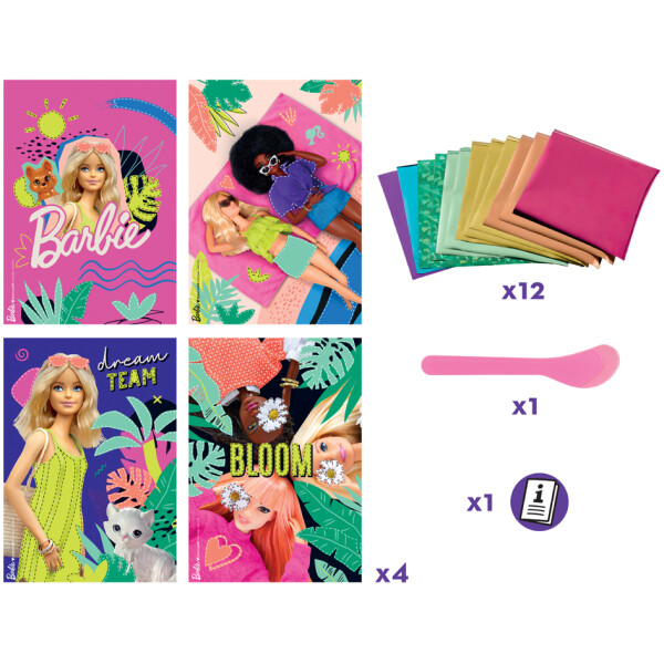 Maped Creativ Kreativset FOIL ART Barbie, 18-teilig