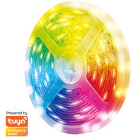 LogiLink Wi-Fi Smart RGB+W-LED-Band, selbstklebend, 5 m