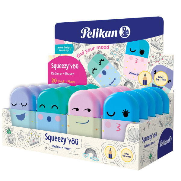Pelikan Kunststoff-Radierer Squeezy You, im Display