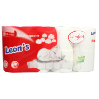 LEONs Toilettenpapier 3-lagig 8x8 250 Blatt