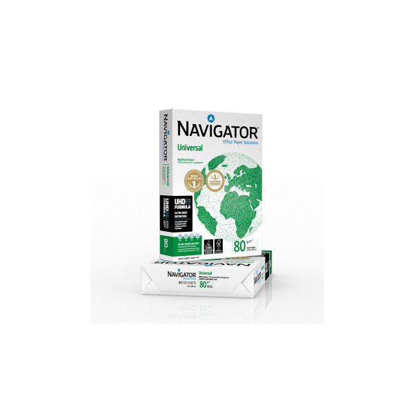 NAVIGATOR Universal Premiumpapier hochweiß A4 80g - 1/2 Palette (50.000 Blatt)