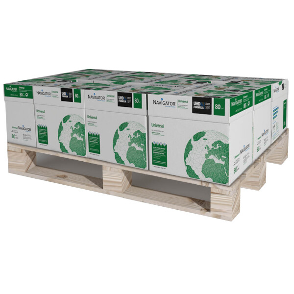 NAVIGATOR Universal Premiumpapier hochweiß A4 80g - 1/4 Palette (25.000 Blatt)