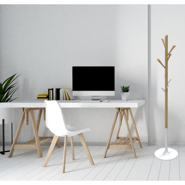 ALBA Garderobenständer "PMTREE", Höhe: 1.750 mm, buche weiß