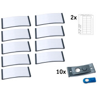 AVERY Zweckform Namensschild, 70 x 30mm, anthrazit, 10er Set