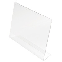 deflecto Tischaufsteller, DIN A7 quer, schräg