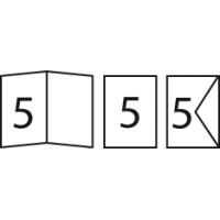 folia Klappkarten-Set, 105 x 150 mm, himmelblau