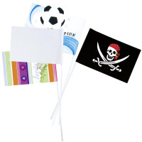 folia Papierfähnchen, DIN A5, Stablänge 400 mm,...