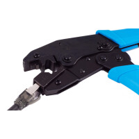 FLEXLINE Crimpzange für Rundkabel Interlock RJ45...
