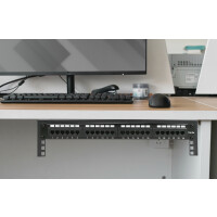 DIGITUS 19" Wandmontagerahmen, vertikal, 6HE, schwarz