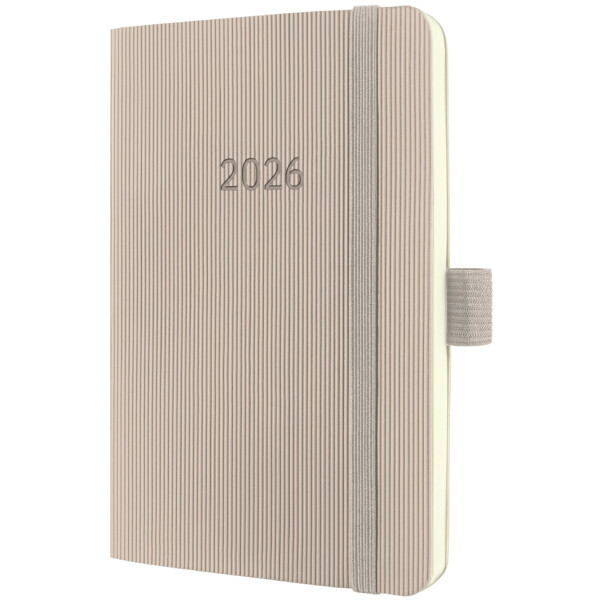 sigel Taschenkalender Conceptum 2026, ca. DIN A6, taupe