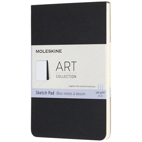 MOLESKINE Skizzenblock, P A6, 120g qm, Karton, schwarz