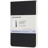 MOLESKINE Skizzenblock, P A6, 120g qm, Karton, schwarz