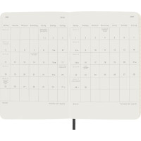 MOLESKINE Taschenkalender 2026, Wochen, P A6, schwarz