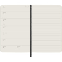MOLESKINE Taschenkalender 2026, Wochen, P A6, schwarz