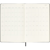 MOLESKINE Buchkalender 2025 2026, 18 Monate, XL, schwarz