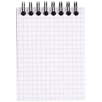RHODIA Spiralnotizblock No. 11, DIN A7, kariert, schwarz