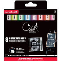 uni-ball Kreidemarker Chalk marker PWE5M 8 PF, 8er Etui
