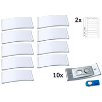 AVERY Zweckform Namensschild, 80 x 34 mm, silber, 10er Set